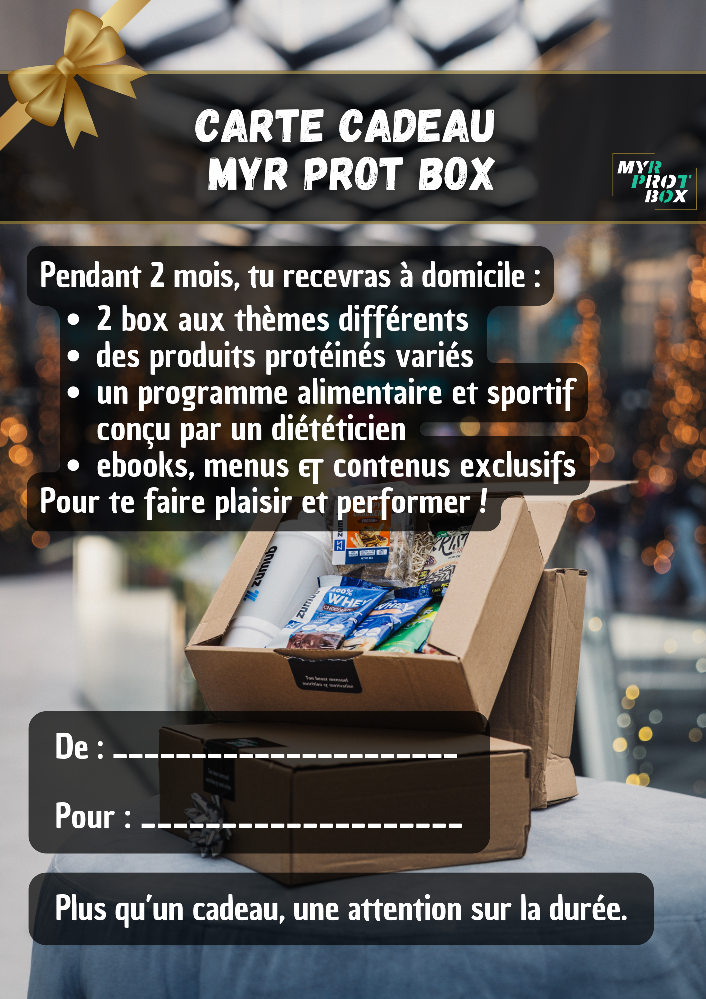 Carte-cadeau MYR PROT BOX